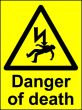 Danger of Death Magnetic (150mm x 225mm)