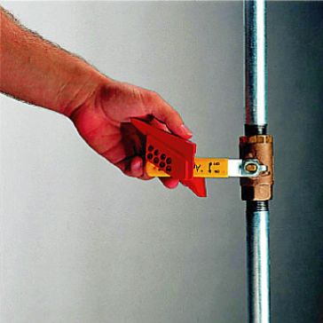 Ball Valve lockout (fits valve levers 6mm - 25mm wide)