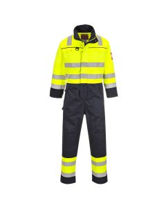 Arc Flash Yellow/Navy Two tone Coverall 13-14 cal/cm2
