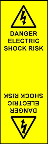 Electrical Cable Marking Labels - Electric Shock Risk