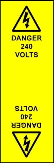 Electrical Cable Marking Labels - 240Volts