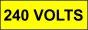 Voltage Labels (Pack 10) 40x120mm 240 Volts