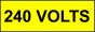 Voltage Labels (Pack 10) 20x60mm 240 Volts