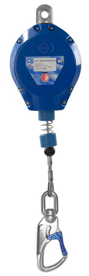 IKAR 18m Galvanised steel lifeline - Aluminium housing