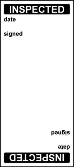 Write on Cable Marking Labels - Inspected