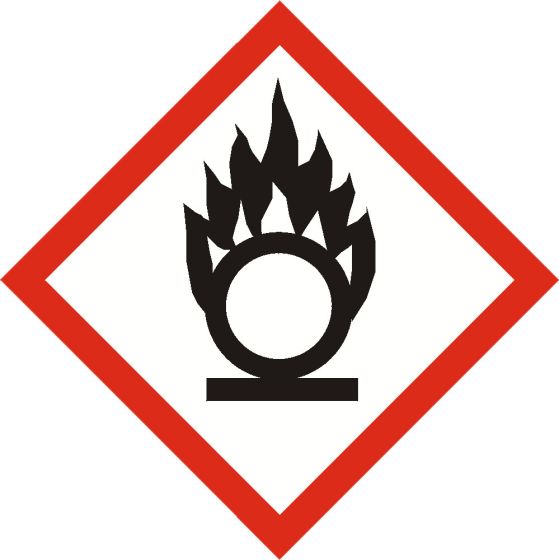 GHS OXIDISER sign 100mm x 100mm