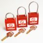 Safety Padlock with Cable Shackle