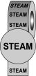 Pipeline Info Tape - 150mmx33m - Steam