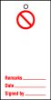 Lockout tags 200x100mm Prohibition Blank. Pack of 10 tags