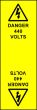 Electrical Cable Marking Labels - 440Volts