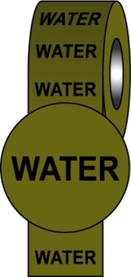 50mm width Pipeline Information Tape - water
