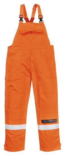 Arc Flash High Vis Orange Bib and brace 13.6cal/cm2