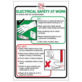 safety at work electricity safety posters | Reece Safety