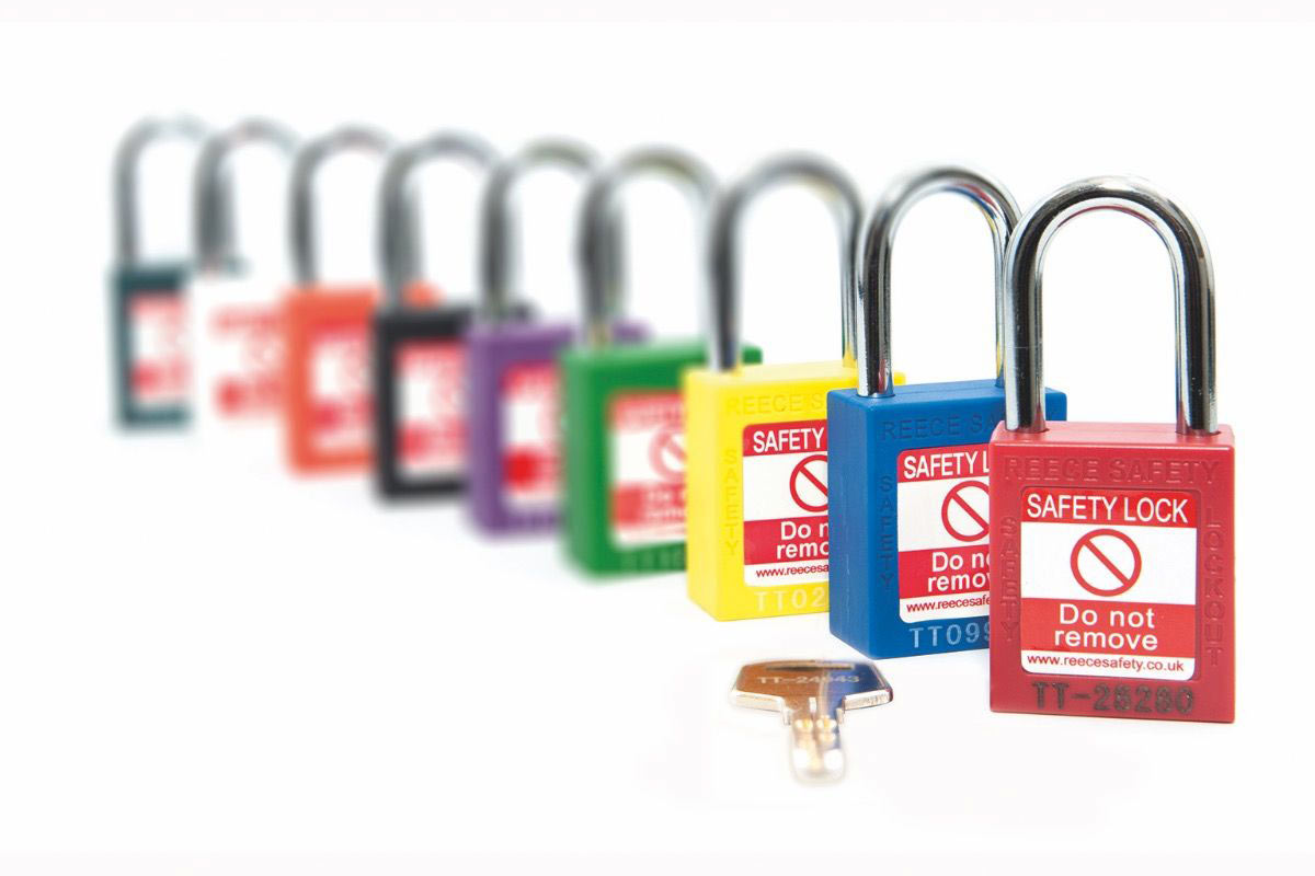 Nylon Body Steel Shackle Safety Padlocks